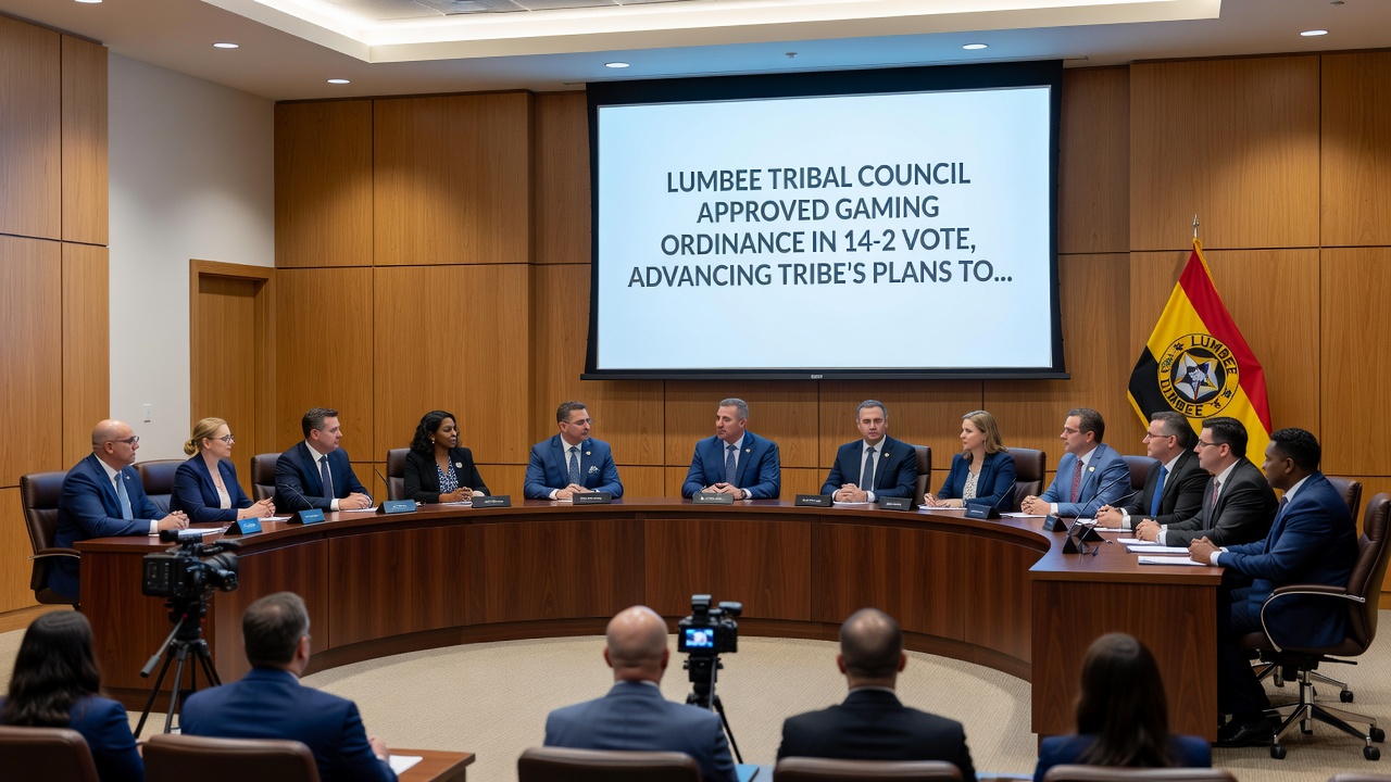 Tribal casino development site rendering with regulatory documents
